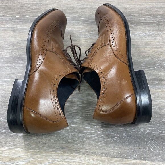 Stacy Adams Mens 13 M Oxfords Brown Lace Up Wingtip Leather Shoes Casual Preppy‎ main image 12